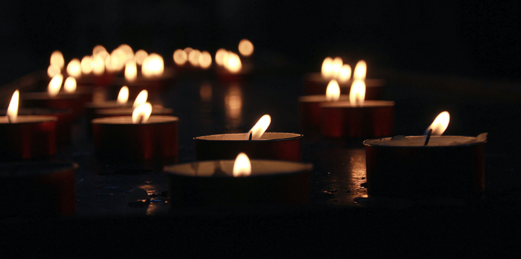 Candles in the dark